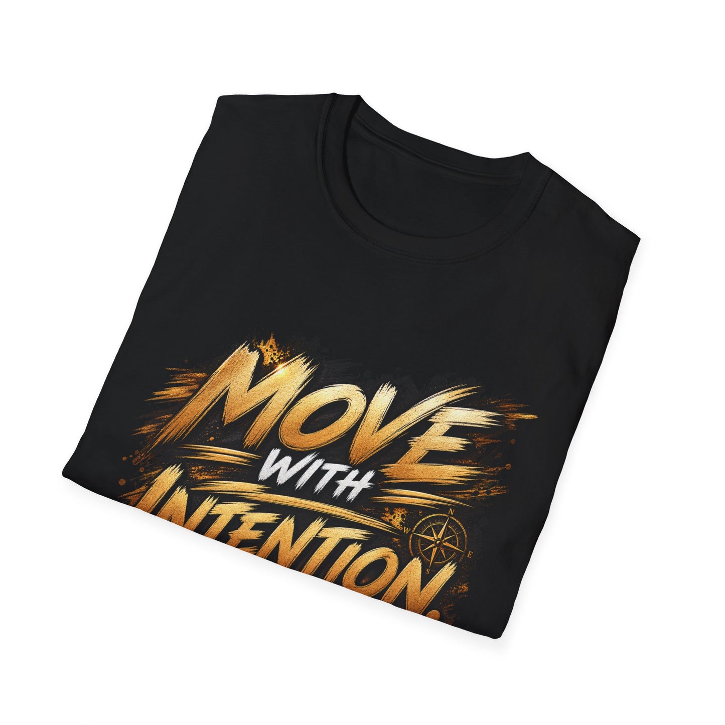 Move With Intention T-Shirt — Motivational Graphic Tee for Active Mindset
