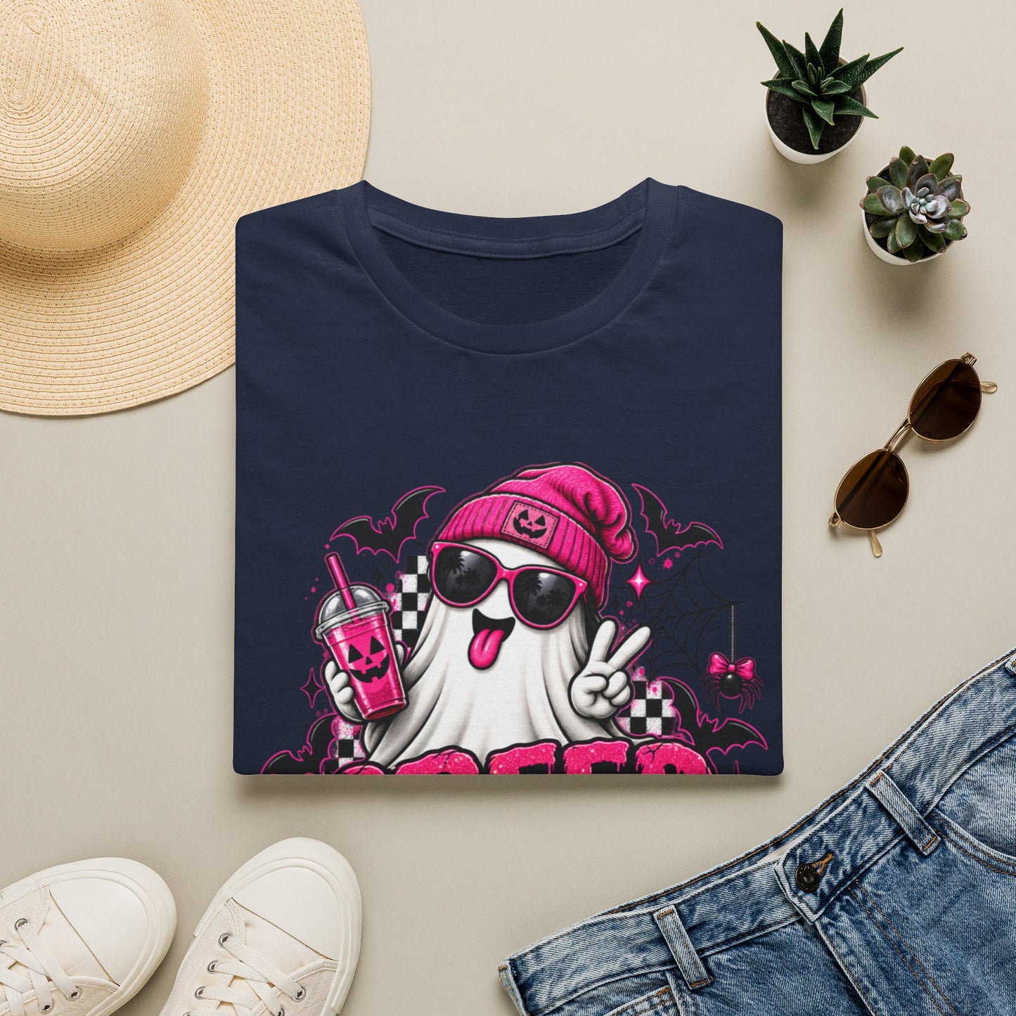 Ghost Graphic T-Shirt — "Creep It Real" Cute Halloween Tee