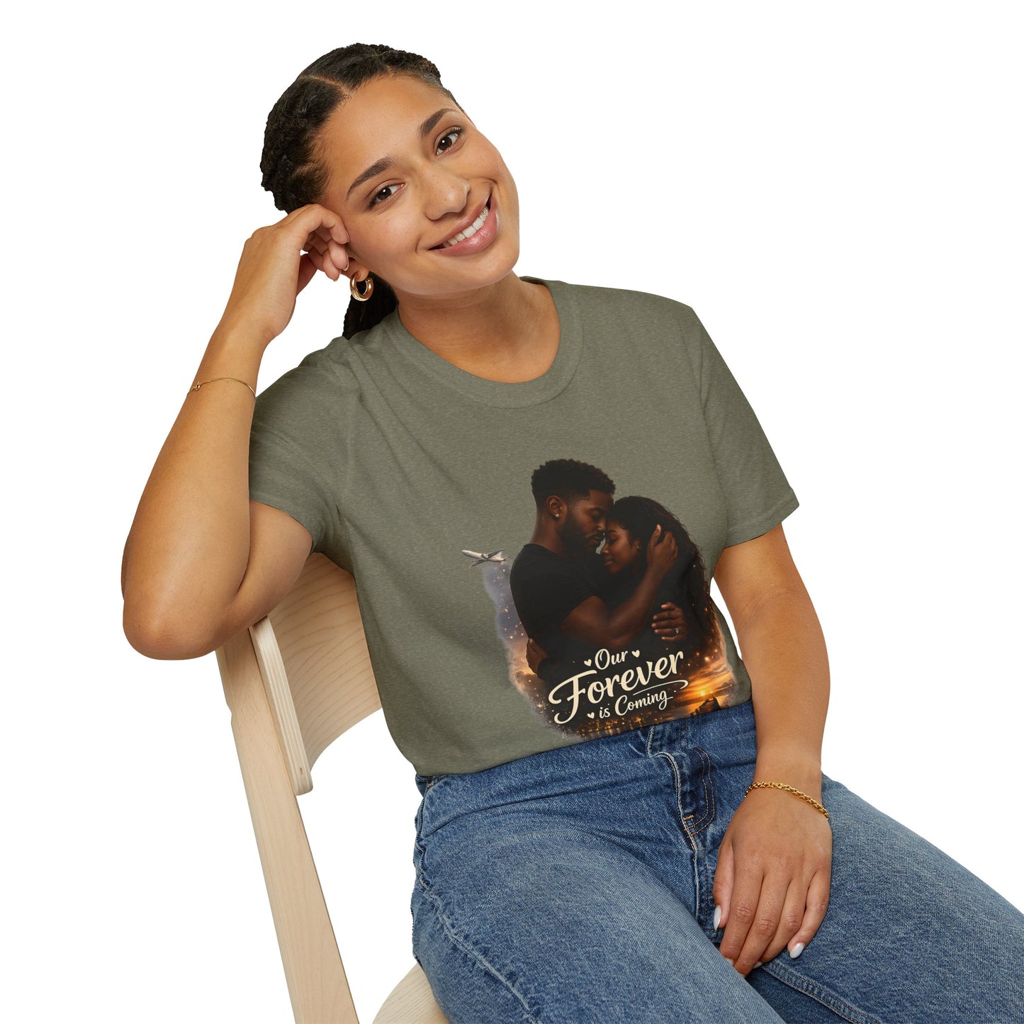 Our Forever Is Coming T-Shirt | Romantic Couple Silhouette, Sunset Love | LDR Collection