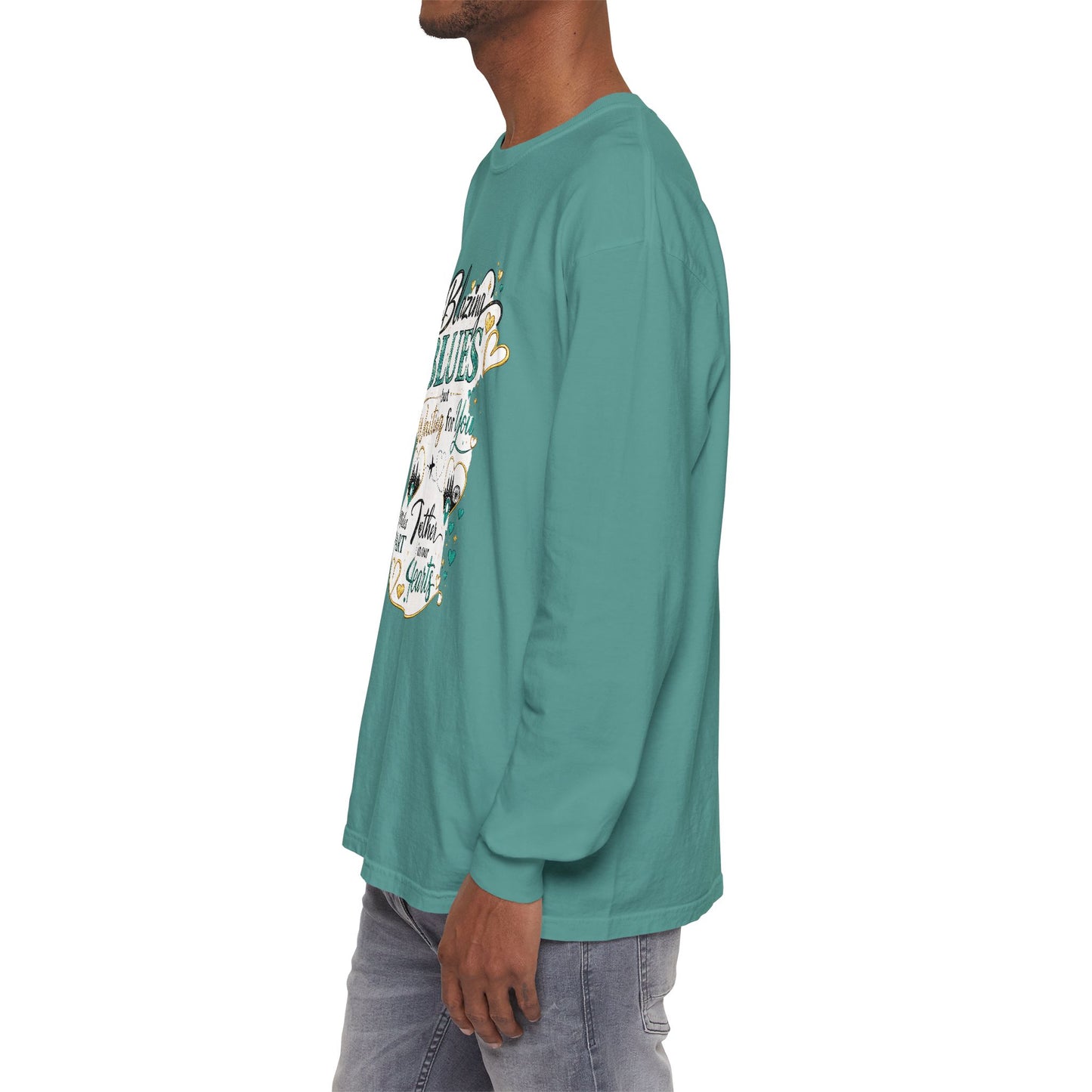 Blazing Blues but Waiting for You Long Sleeve Tee | Together in Our Hearts