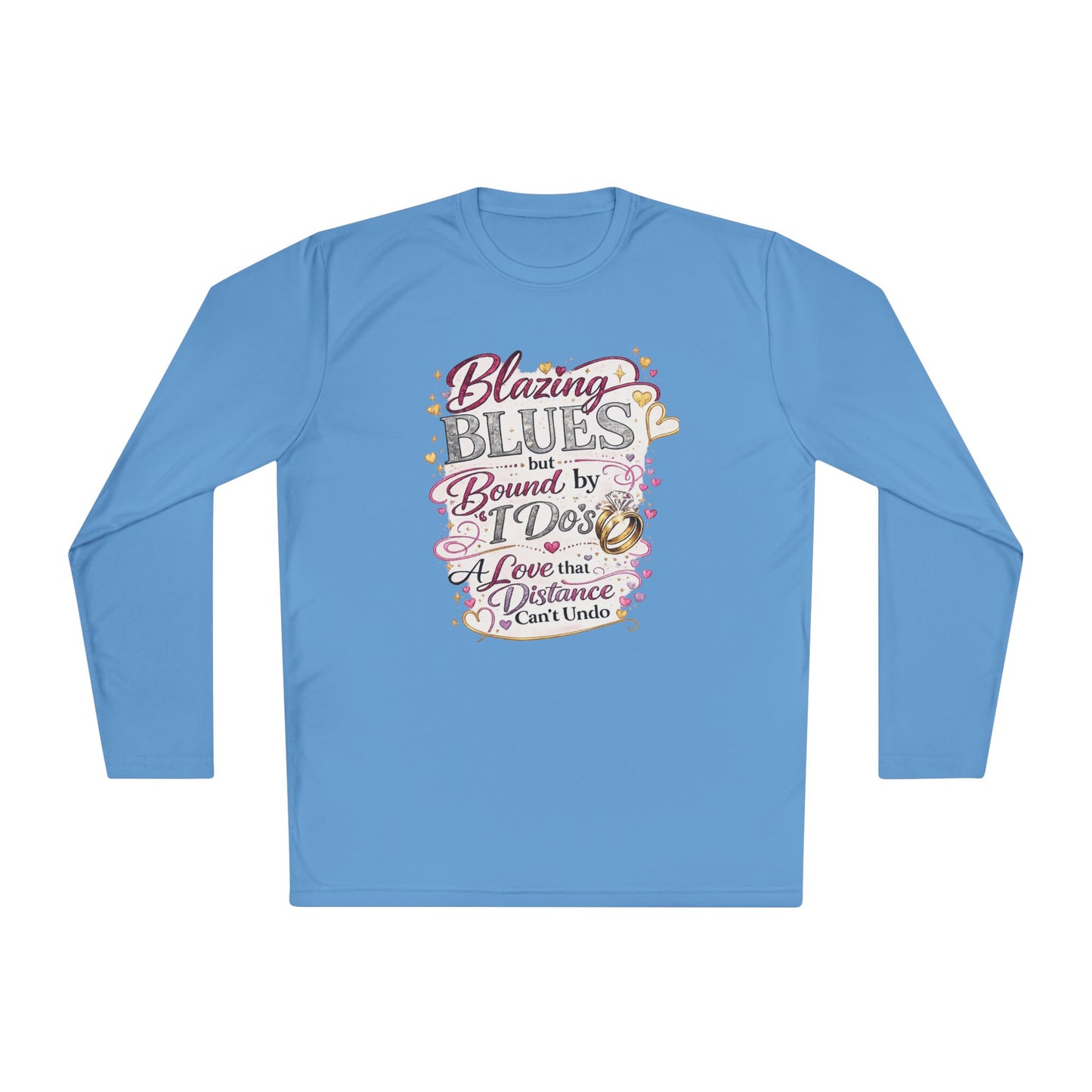 Blazing Blues Bound by God Long Sleeve Tee | Long Distance Relationship Collection