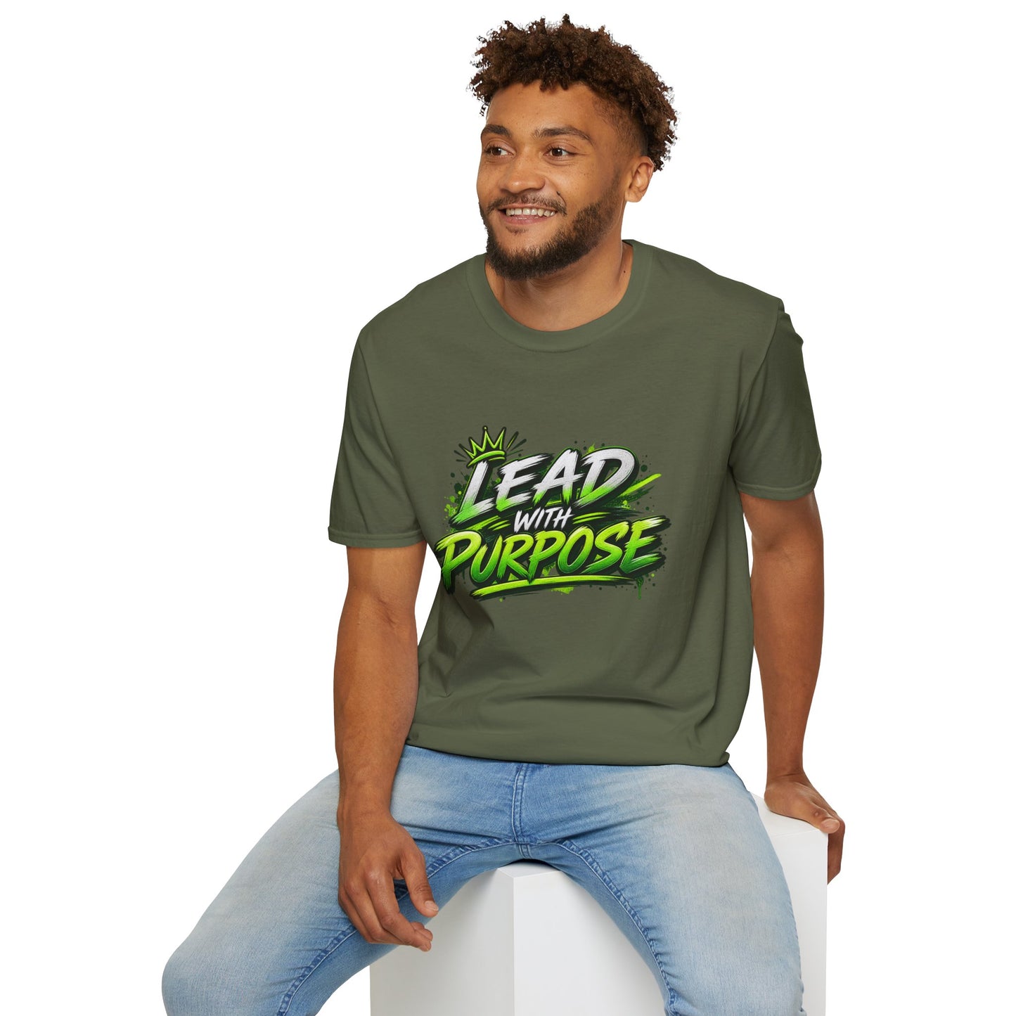 Lead With Purpose T-Shirt — Inspirational Graphic Tee for Leaders & Motivators
