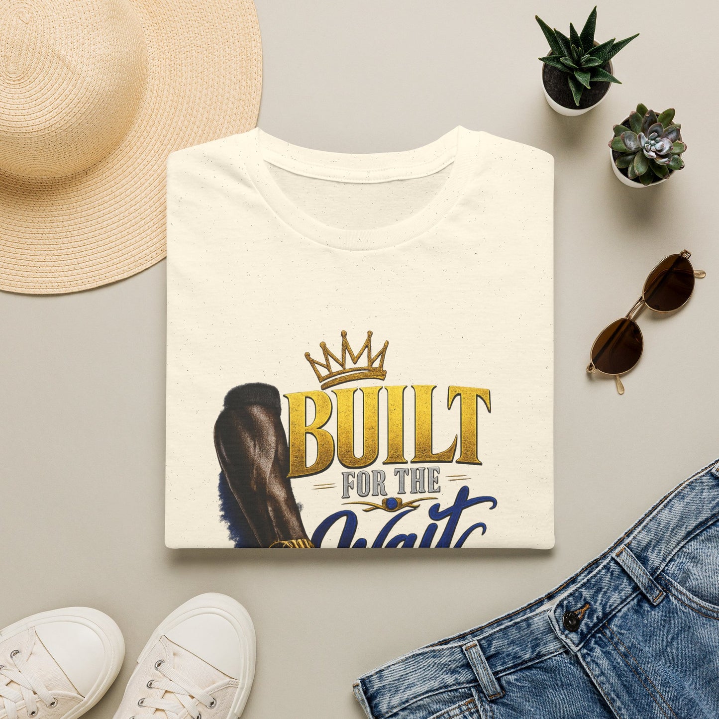 Built for the Wait T-Shirt | Crown, Inspirational Faith Design