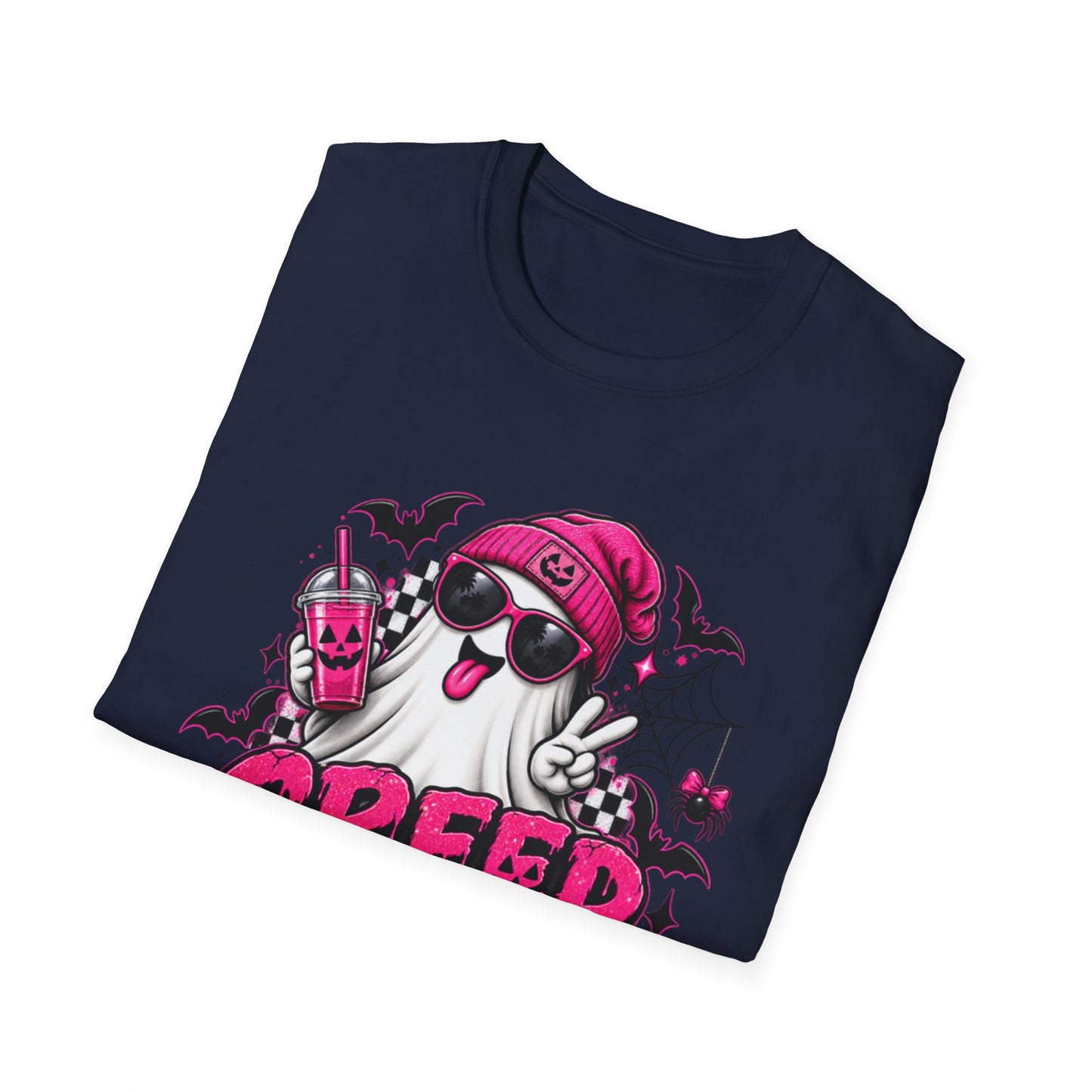 Ghost Graphic T-Shirt — "Creep It Real" Cute Halloween Tee