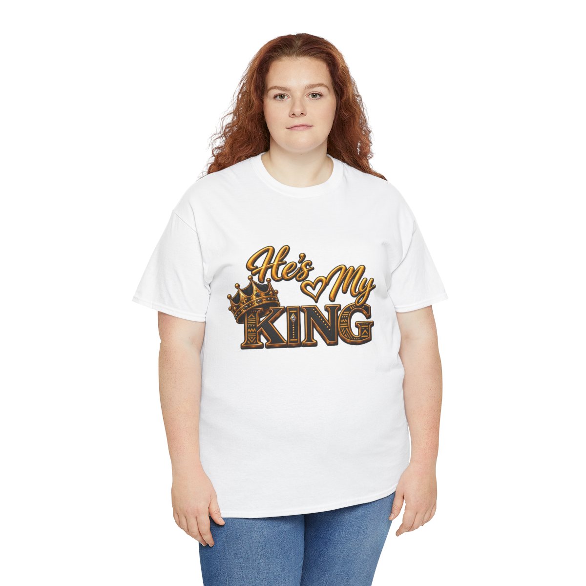 He is My King T-Shirt | Crown Typography Tee